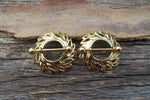 Boho Gold Leaf 14G Nipple Shields Pair