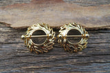 Boho Gold Leaf 14G Nipple Shields Pair