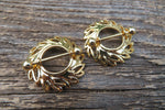 Boho Gold Leaf 14G Nipple Shields Pair