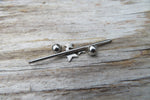 Gold IP Stars Surgical Steel 316L Barbell Industrial Small Balls 14G (1.6mm) Piercing