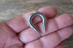 4G 6G 8G 10G 12G 14G Horseshoe Extra Long 12mm Spike Surgical Steel Piercing 10G (2.5mm) 12G (2.0mm) 14G (1.6mm) Septum Spiked