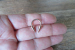 14G Rose Gold IP Horseshoe Long 8mm Spike Surgical Steel Barbell Septum Piercing