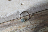 Moss Agate Septum Cartilage Daith 100% 316L Grade Surgical Steel Natural Stone Piercing 16G 8mm 10mm Seamless Hoop Piercing CBR Ring