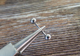 Vertical Lip 100% Surgical Steel Curve Eyebrow Rook Barbell Ring 16g (1.2mm) Lip Piercing Belly Ring