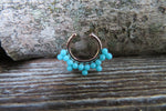 Boho Faux Turquoise Faux Fake Septum Non Piercing