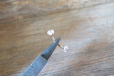 Rose Gold IP Minimalist Crystal Gems Belly Ring 14g Internally Threaded Piercing