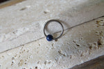 Lapis Lazuli Septum Cartilage Daith 100% 316L Grade Surgical Steel Natural Stone Piercing 16G 8mm 10mm Seamless Hoop Piercing CBR Ring