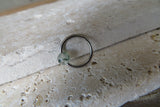 Moss Agate Septum Cartilage Daith 100% 316L Grade Surgical Steel Natural Stone Piercing 16G 8mm 10mm Seamless Hoop Piercing CBR Ring